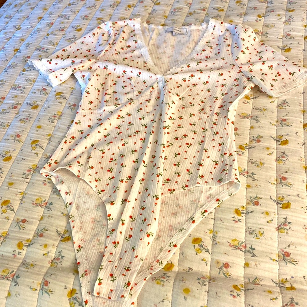 Rose Floral Onesie Top